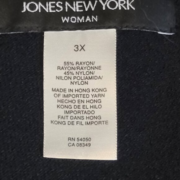 JONES NEW YORK Beaded and Sequins Black Tank Women's Plus Size 3X - Picture 8 of 13